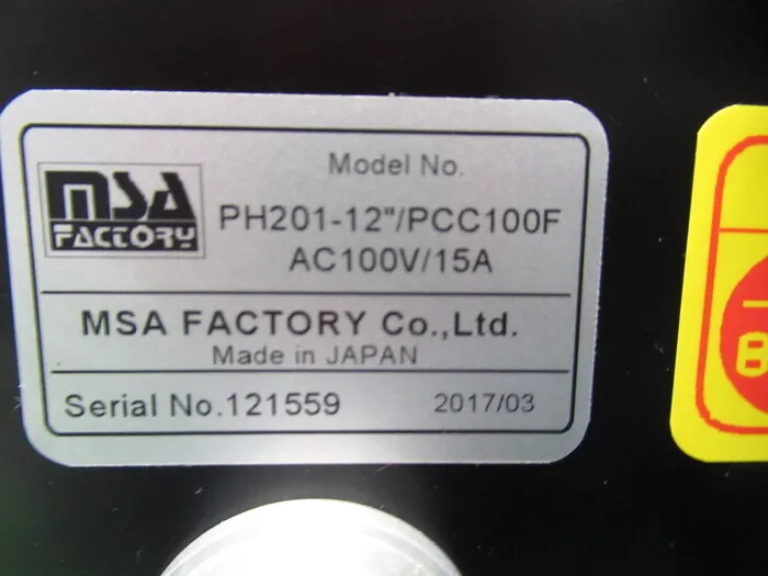 MSA 공장 PH201-12/PCC100F 핫 플레이트 상세 이미지 - ASKINDEX 코리아