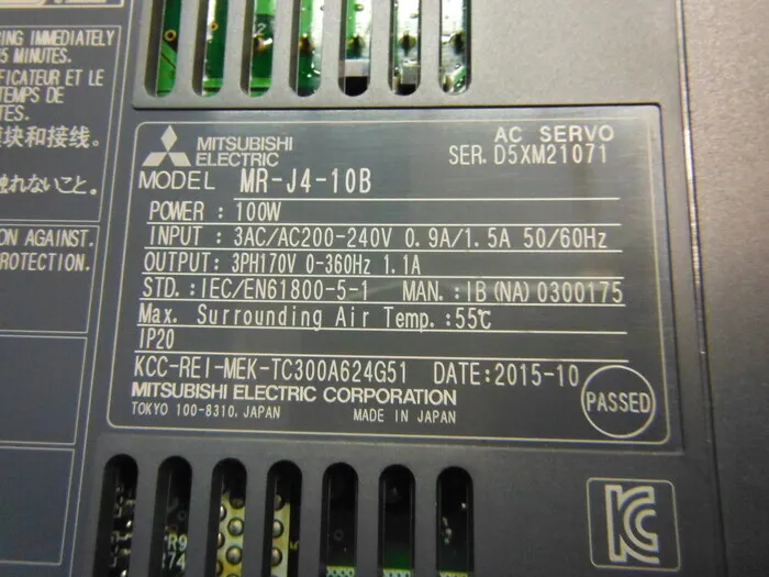 Mitsubishi Electric MR-J4-10B Servo driver Detail Image - ASKINDEX Korea