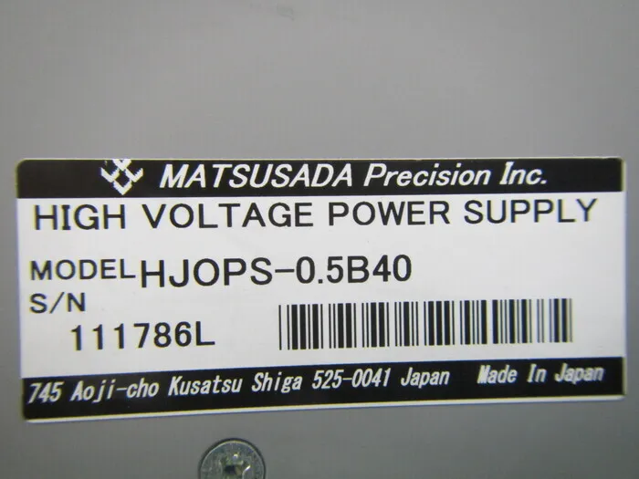 Matsusada Precision HJOPS-0.5B40 High-speed, high-voltage amplifier Detail Image - ASKINDEX Korea