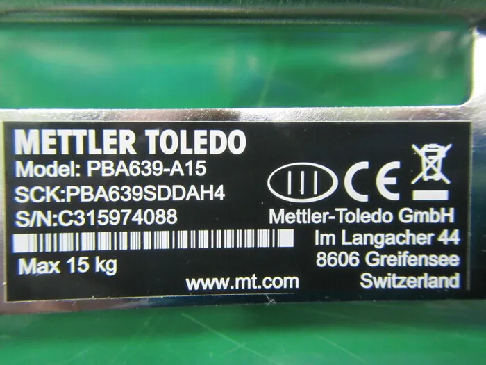Mettler Toledo PBA639-A15 load cell Detail Image - ASKINDEX Korea