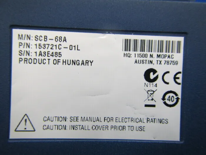 National Instruments SCB-68A Shielded terminal block (68 pins) Detail Image - ASKINDEX Korea