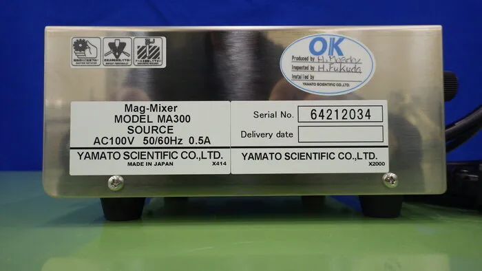 Yamato Science MA300 Magnetic stirrer Detail Image - ASKINDEX Korea