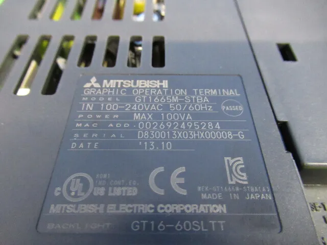 Mitsubishi Electric GT1665M-STBA Touch panel Detail Image - ASKINDEX Korea