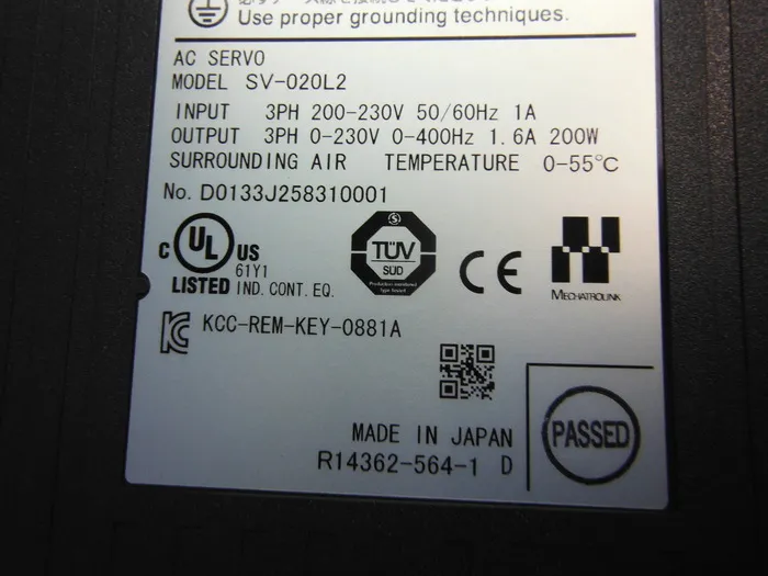 Keyence SV-020L2 서보 드라이버 상세 이미지 - ASKINDEX 코리아