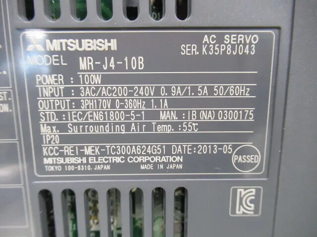 Mitsubishi Electric MR-J4-10B AC Servo Driver Detail Image - ASKINDEX Korea