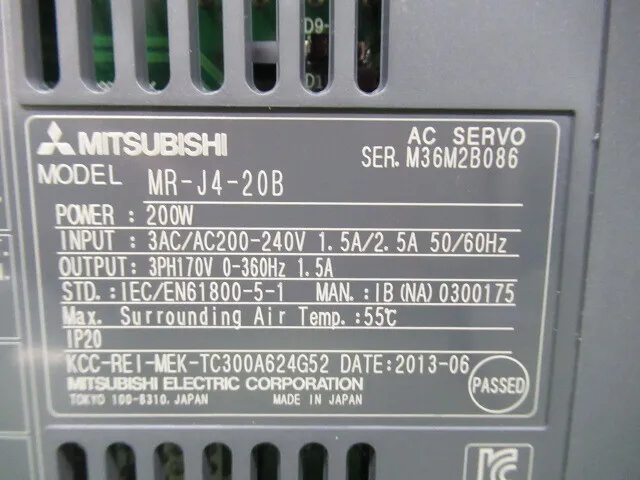 미쓰비시 전기 MR-J4-20B AC 서보 드라이버 상세 이미지 - ASKINDEX 코리아