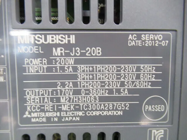 미쓰비시 전기 MR-J3-20B AC 서보 드라이버 상세 이미지 - ASKINDEX 코리아