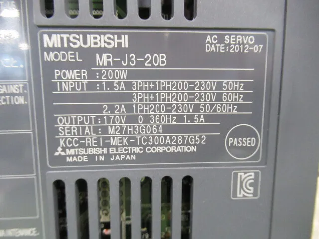 Mitsubishi Electric MR-J3-20B AC Servo Driver Detail Image - ASKINDEX Korea