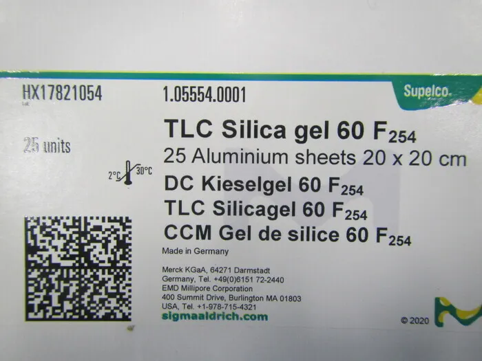Merck シリカゲル60 F254 TLC glass plate Detail Image - ASKINDEX Korea
