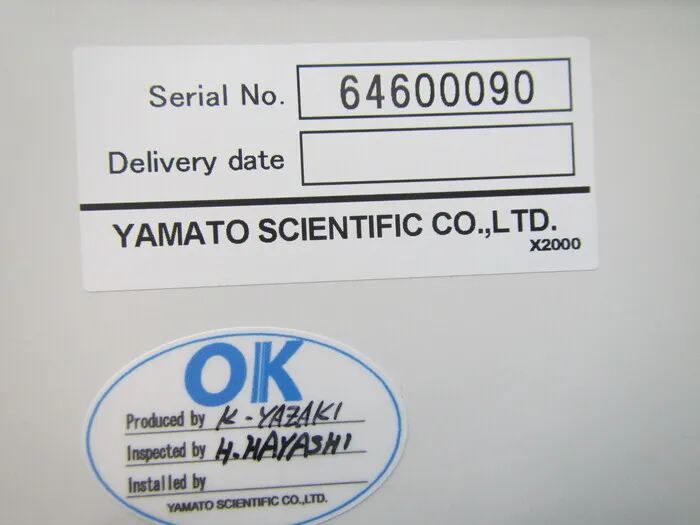 Yamato Science BZ200 Test tank Detail Image - ASKINDEX Korea