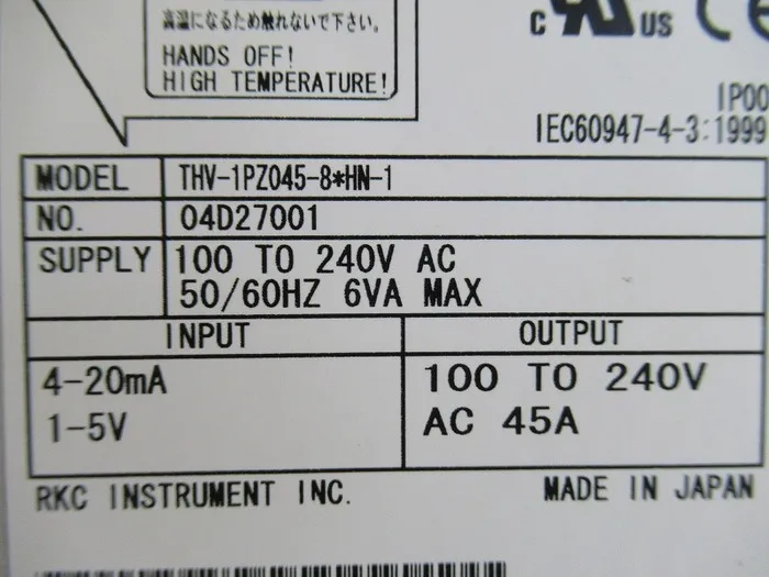 물리화학 산업 THV-1PZ045-8*HN-1 전력 조절기 사이리스터 유닛 상세 이미지 - ASKINDEX 코리아