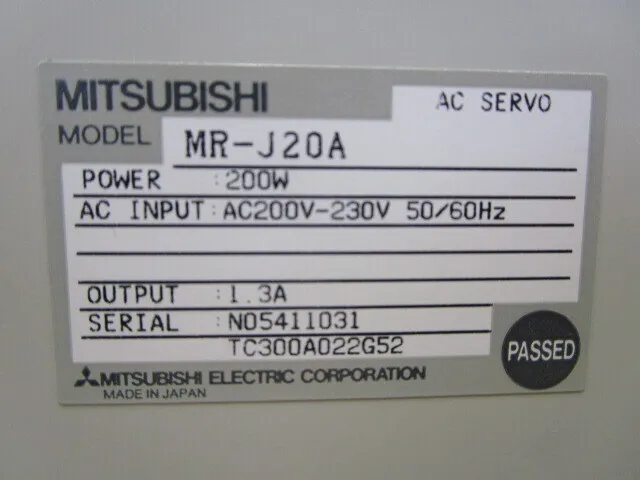 미쓰비시 전기 MR-J20A AC 서보 상세 이미지 - ASKINDEX 코리아