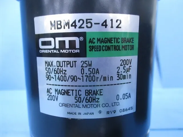 오리엔탈 모터 BSM425-412 AC 스피드 컨트롤 모터(세트품) 상세 이미지 - ASKINDEX 코리아