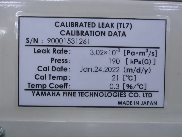 Yamaha YLD-510 Helium leak detector Detail Image - ASKINDEX Korea