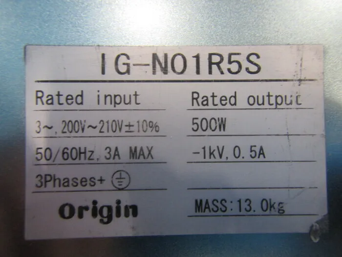 origin IG-N01R5S Accelerating DC power supply Detail Image - ASKINDEX Korea