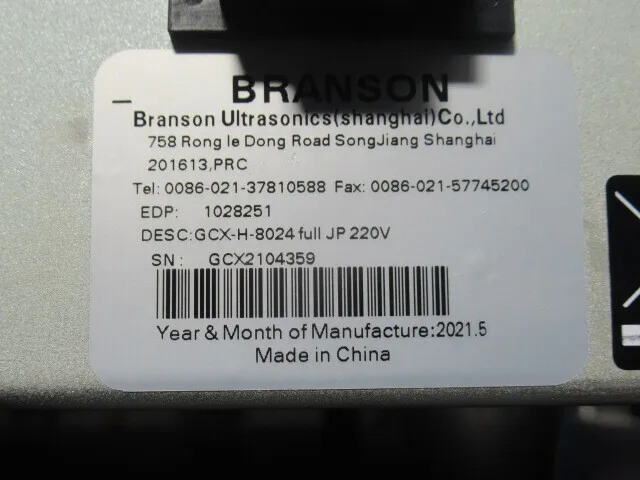 Branson GCX-H-8024 Ultrasonic transmitter Detail Image - ASKINDEX Korea