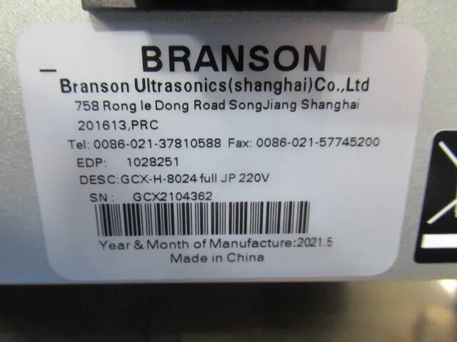 Branson GCX-H-8024 Ultrasonic transmitter Detail Image - ASKINDEX Korea