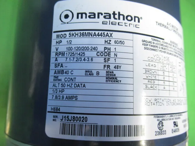 Marathon Electric 5KH36MNA445AX motor Detail Image - ASKINDEX Korea