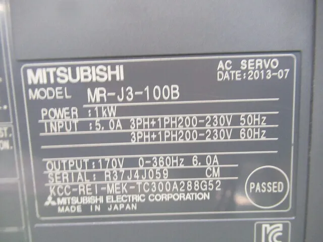 Mitsubishi Electric MR-J3-100B AC Servo Driver Detail Image - ASKINDEX Korea