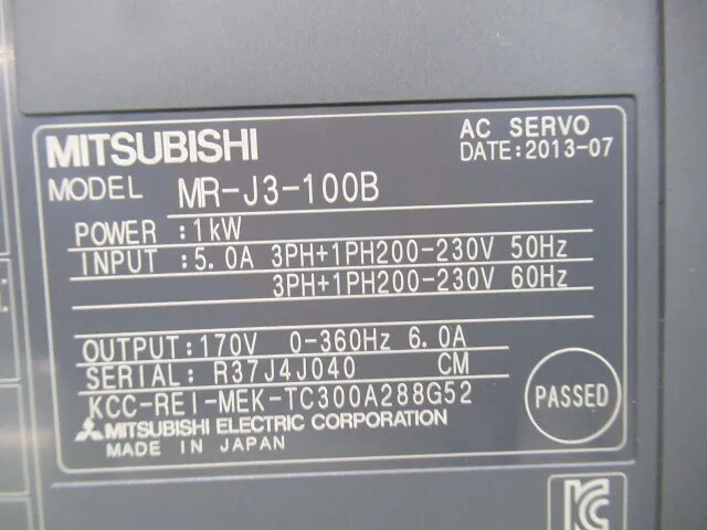 Mitsubishi Electric MR-J3-100B AC Servo Driver Detail Image - ASKINDEX Korea