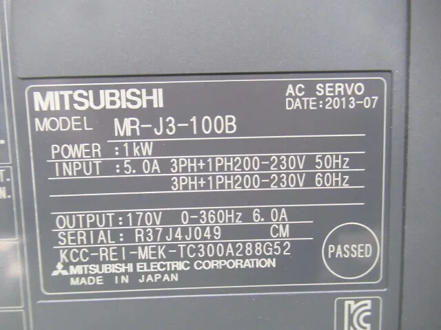 Mitsubishi Electric MR-J3-100B AC Servo Driver Detail Image - ASKINDEX Korea