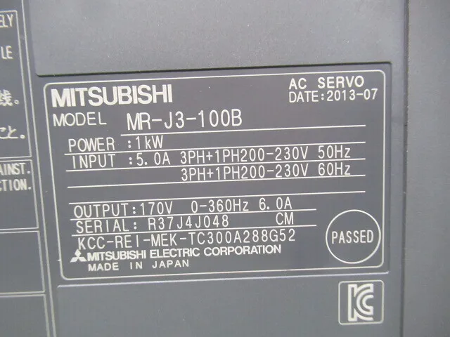 Mitsubishi Electric MR-J3-100B AC Servo Driver Detail Image - ASKINDEX Korea