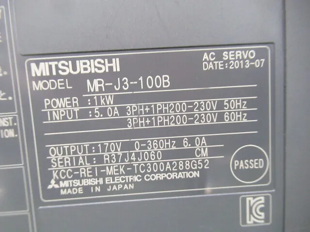 미쓰비시 전기 MR-J3-100B AC 서보 드라이버 상세 이미지 - ASKINDEX 코리아