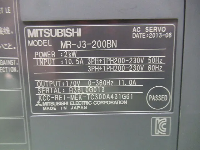 미쓰비시 전기 MR-J3-200BN AC 서보 드라이버 상세 이미지 - ASKINDEX 코리아