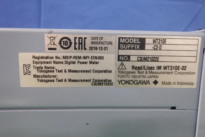 Yokogawa Electric WT310E Power meter Detail Image - ASKINDEX Korea
