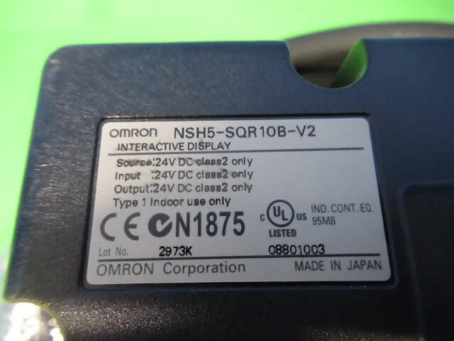Omron NSH5-SQR10B-V2 Touch panel Detail Image - ASKINDEX Korea