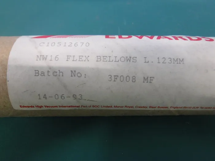 Edwards NW16 L=123 Flexible tube for vacuum Detail Image - ASKINDEX Korea