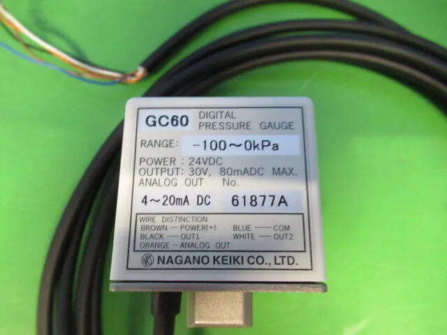 Nagano Keiki GC60 Digital pressure gauge Detail Image - ASKINDEX Korea