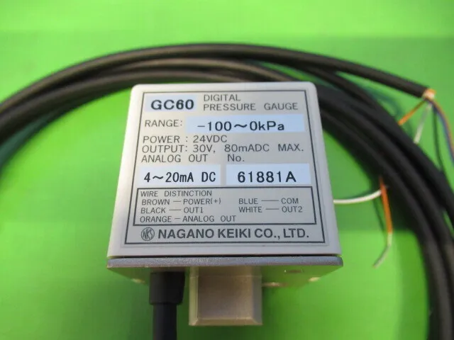 Nagano Keiki GC60 Digital pressure gauge Detail Image - ASKINDEX Korea