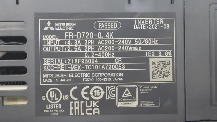 en_三菱電機 FR-D720-0.4K en_インバーター Detail Image - ASKINDEX Korea