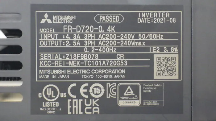 en_三菱電機 FR-D720-0.4K en_インバーター Detail Image - ASKINDEX Korea