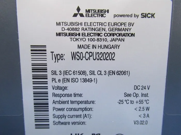 미쓰비시 전기 WS0-CPU320202 안전 컨트롤러 (PLC) 시퀀서 상세 이미지 - ASKINDEX 코리아