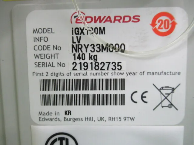 en_エドワーズ iGX100M en_ドライポンプ Detail Image - ASKINDEX Korea