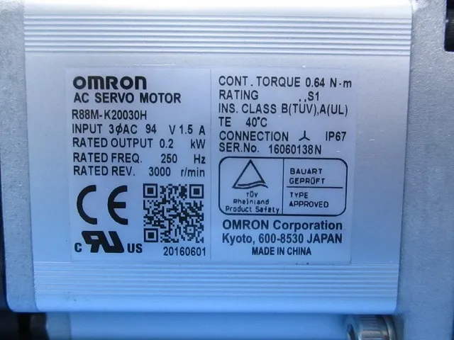 오므론 R88M-K22230H/R88G-VRSF09C200CJ AC 서보 모터 + 감속기 상세 이미지 - ASKINDEX 코리아