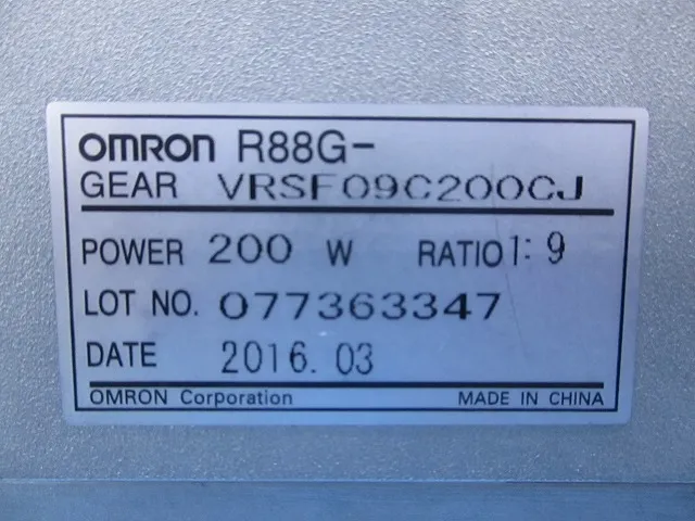 오므론 R88M-K22230H/R88G-VRSF09C200CJ AC 서보 모터 + 감속기 상세 이미지 - ASKINDEX 코리아