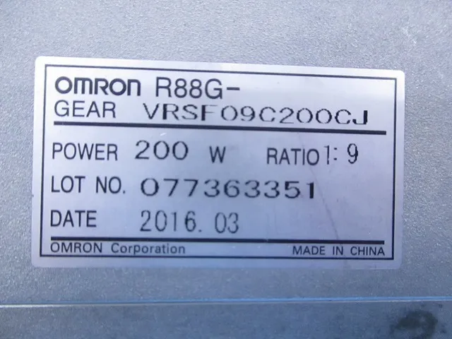 오므론 R88M-K22230H/R88G-VRSF09C200CJ AC 서보 모터 + 감속기 상세 이미지 - ASKINDEX 코리아