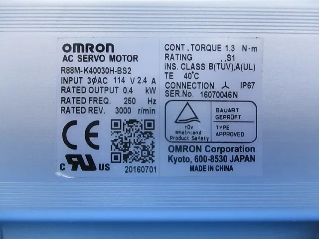 오므론 R88M-K40030H-BS2 AC 서보 모터 상세 이미지 - ASKINDEX 코리아