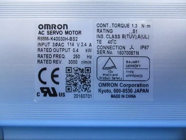 오므론 R88M-K40030H-BS2 AC 서보 모터 상세 이미지 - ASKINDEX 코리아