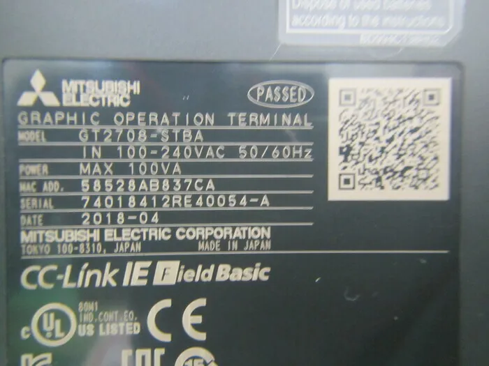 Used en_三菱電機 GT2708-STBA en_タッチパネル - ASKINDEX Korea
