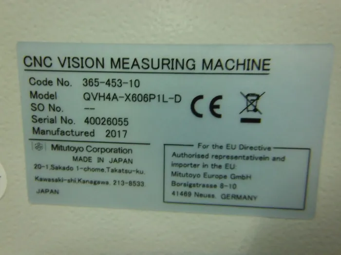 en_ミツトヨ QVH4A-X606P1L-D en_CNC画像測定機 Detail Image - ASKINDEX Korea