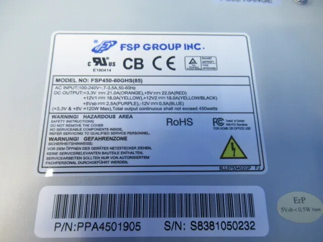 en_オウルテック FSP450-60GHS(85) en_PC電源 Detail Image - ASKINDEX Korea