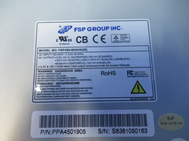 en_オウルテック FSP450-60GHS(85) en_PC電源 Detail Image - ASKINDEX Korea