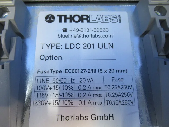 ko_THORLABS LDC 201 ULN ko_レーザーダイオードコントローラー 상세 이미지 - ASKINDEX 코리아