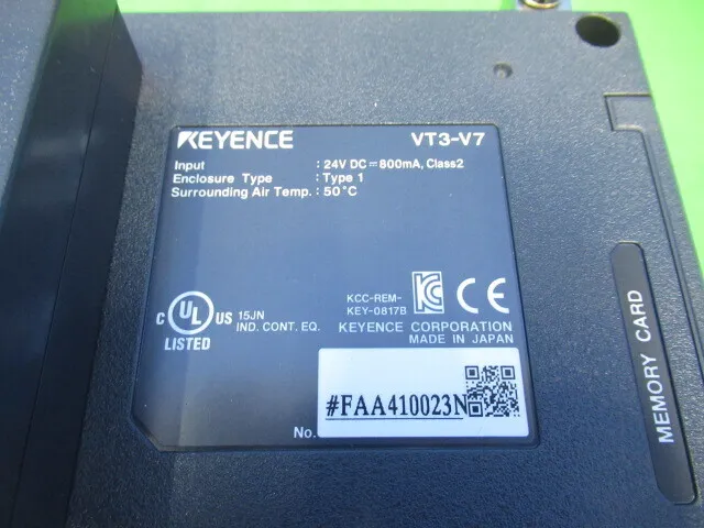 en_キーエンス VT3-V7 en_タッチパネル Detail Image - ASKINDEX Korea