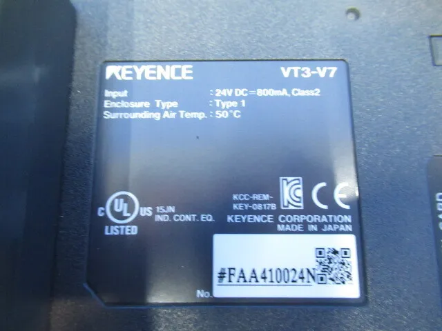 en_キーエンス VT3-V7 en_タッチパネル Detail Image - ASKINDEX Korea