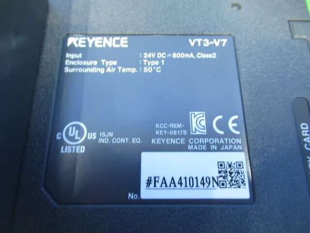 en_キーエンス VT3-V7 en_タッチパネル Detail Image - ASKINDEX Korea
